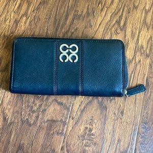 Coach black leather wallet